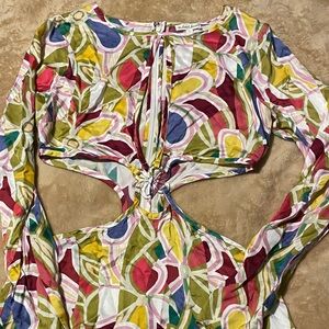 For Love and Lemons Long Sleeve Thora Mini Dress